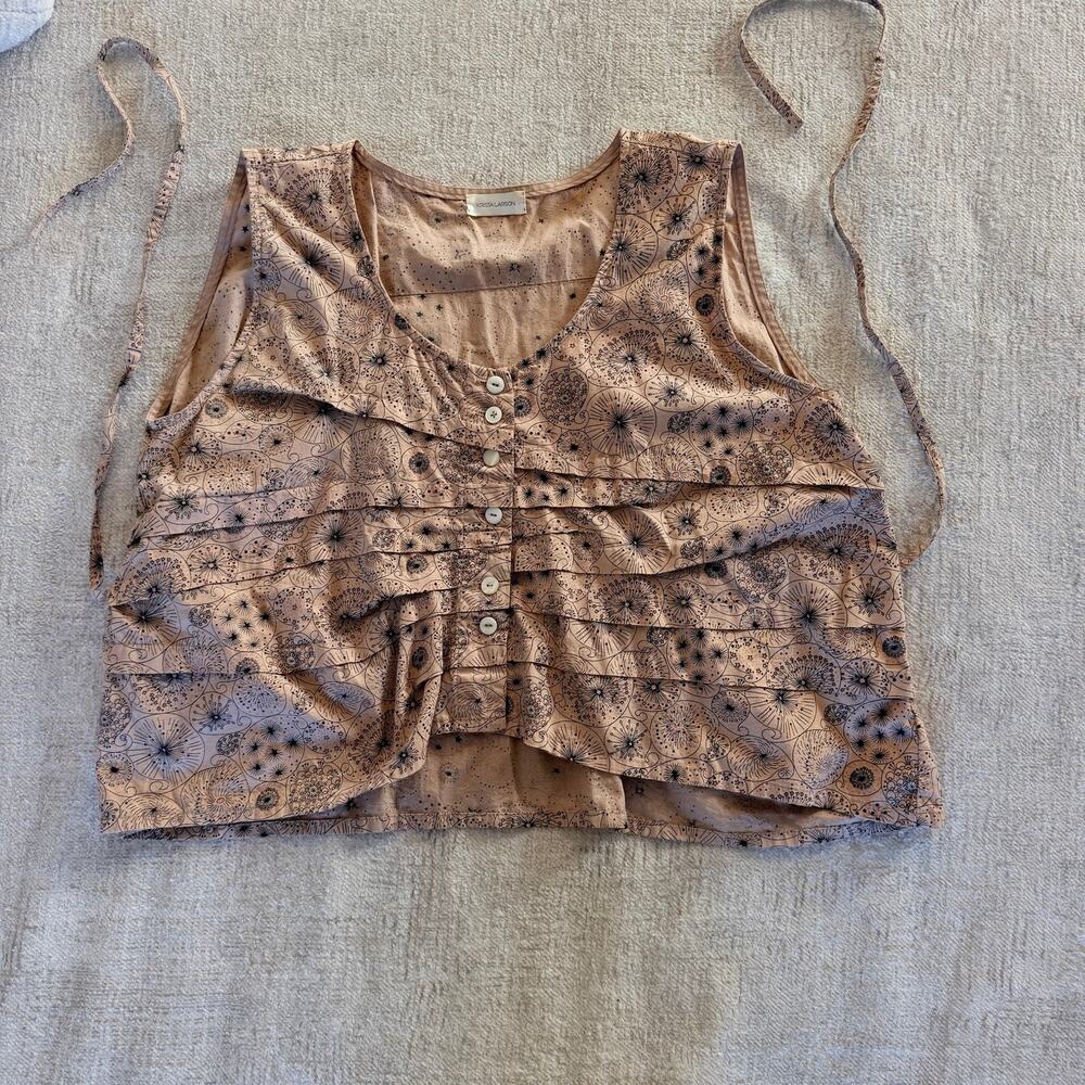 Krista Larson Smashed Cami in color salmon